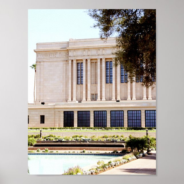 Poster photo du temple mormon de mesa arizona (Devant)
