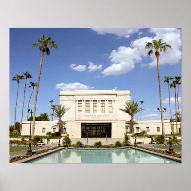 Poster photo du temple mormon de mesa arizona (Devant)