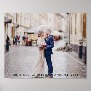 Poster photo d'une mariée Mariage moderne