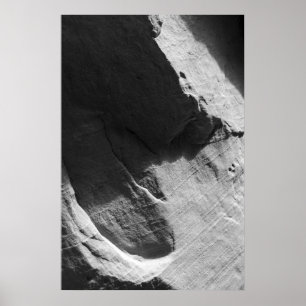 Poster photo en grès d'Alcoa noir et blanc