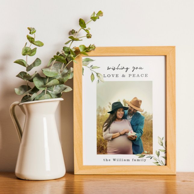 Poster Photo Famille Amour & Paix Et Imprimer (Créateur téléchargé)