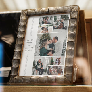 Poster Photo Famille De Noël Et Imprimer