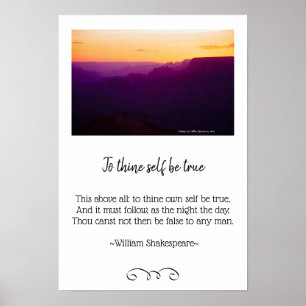 Poster photo Grand Canyon Sunset et Shakespeare