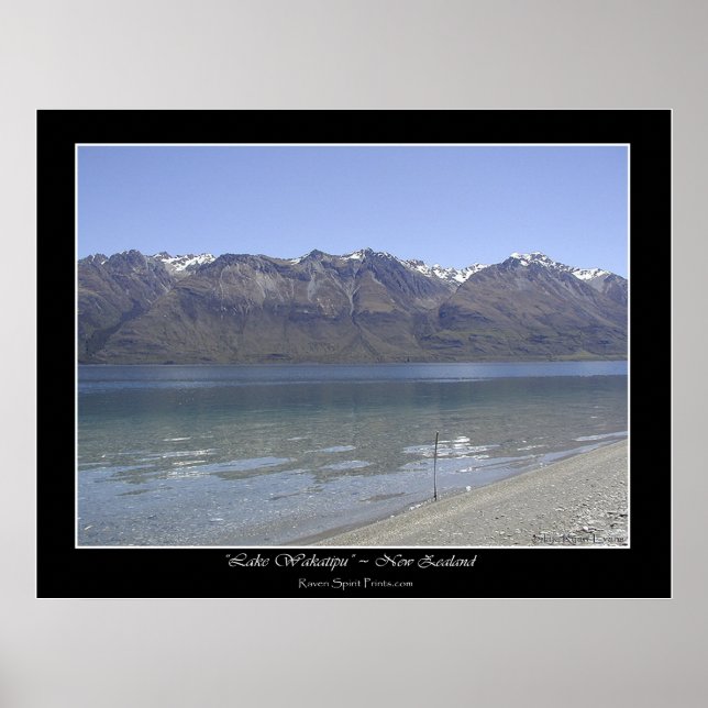 Poster photo "HUMBOLDT MOUNTAINS, NZ" (Devant)
