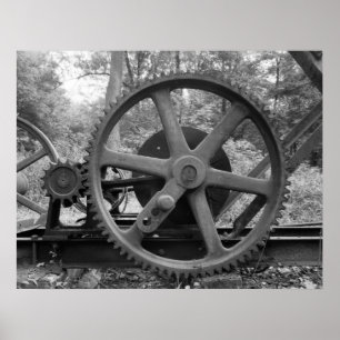 Poster Photo industrielle - Camion de réduction à huile