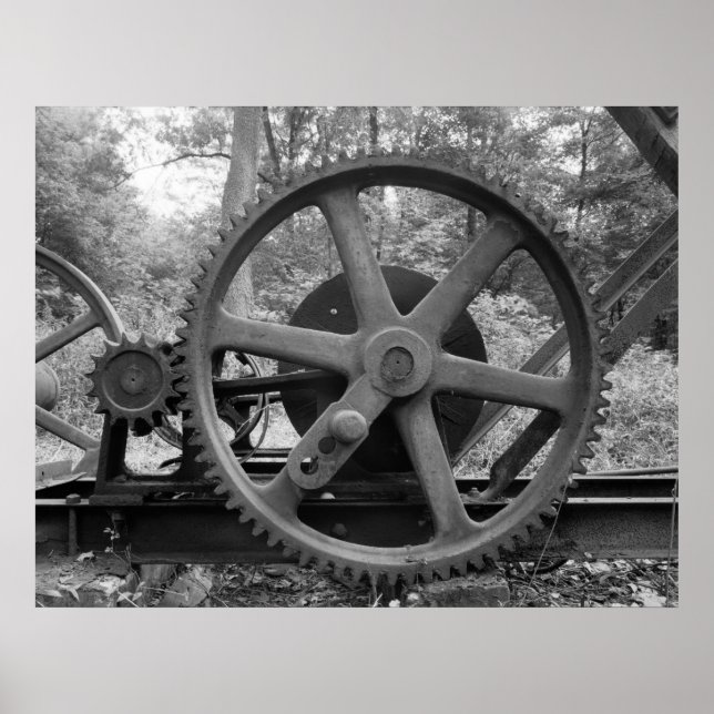 Poster Photo industrielle - Camion de réduction à huile (Devant)