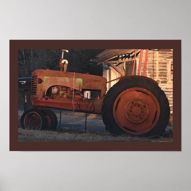 Poster photo Old Tractor (Devant)