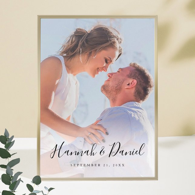 Poster photo personnalisé avec script Whimsical (Créateur téléchargé)