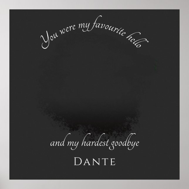 Poster photo personnalisé Pet Memorial (Devant)