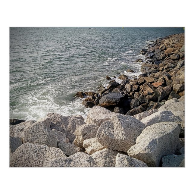 Poster Photo Rocky Ocean Shore (Devant)