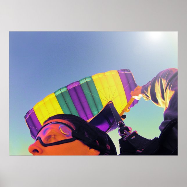 Poster photo skydiver parfait (Devant)