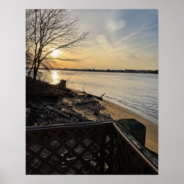 Poster photo Sunset Waterscape (Devant)