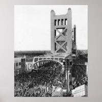 Poster photo Tower Bridge 1935
