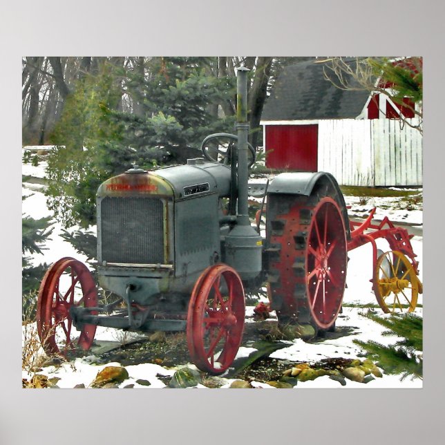 Poster Photo Tracteur vintage (Devant)
