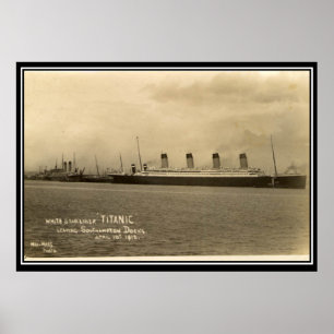 Poster photo vintage de la série Titanic