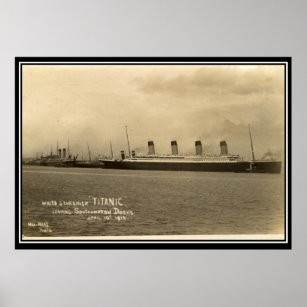 Poster photo vintage de la série Titanic