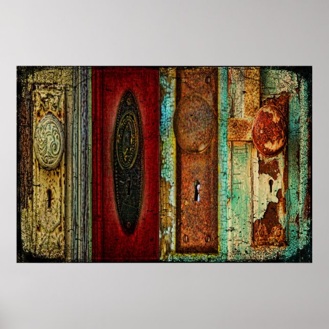 Poster photo vintage Door Knob (Devant)