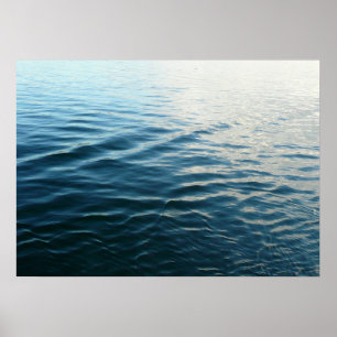 Poster Photographie abstraite de la nature : nuances d'ea