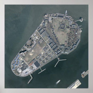 Poster Photographie aérienne de Governors Island