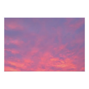 Poster Photographie Ciel Rose
