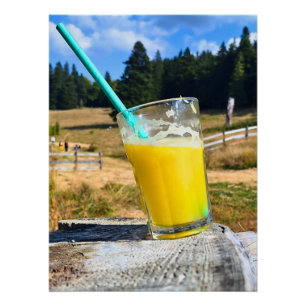 Poster Photographie de plein air au jus d'orange – Forêt
