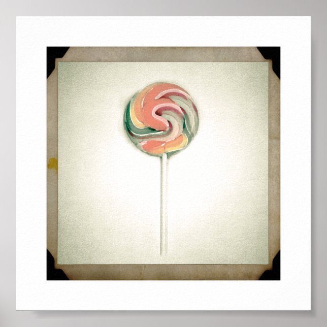 Poster PHOTOGRAPHIE LOLLIPOP STYLE vintage (Devant)
