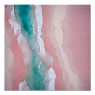 Poster Photographie Plage soleil esthétique Coucher de so