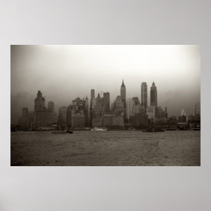 Poster Photographie vintage de New York City Skyline (194
