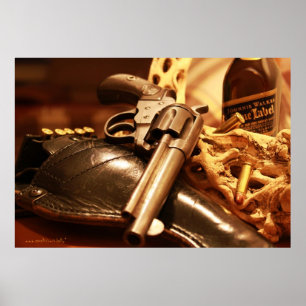 poster photographique cool Colt antique