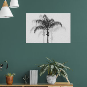 Poster photographique de l'Arbre à Palmier gris no