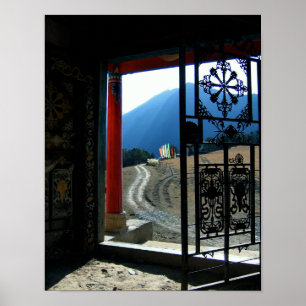 Poster Photoraph du Temple Tibétain