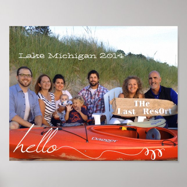 Poster Photos de famille personnalisées 8 x 10 (Devant)