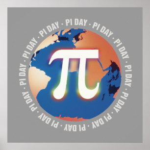 Poster Pi Day sur Terre   Maths