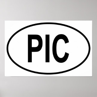 Poster Piccolo Oval
