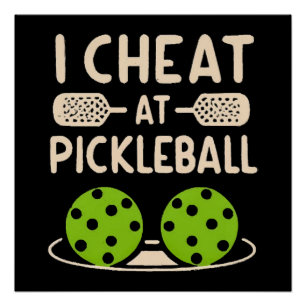 Poster Pickleball Drôle