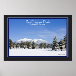Poster Pics de San Francisco Arizona sous la neige Photog