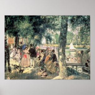 Poster Pierre A Renoir Bathing on the Seine