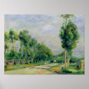 Poster Pierre A Renoir La route de Versailles