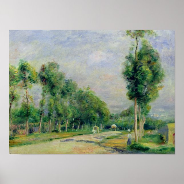 Poster Pierre A Renoir | La route de Versailles (Devant)
