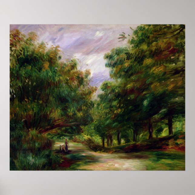Poster Pierre A Renoir | La Route près de Cagnes (Devant)