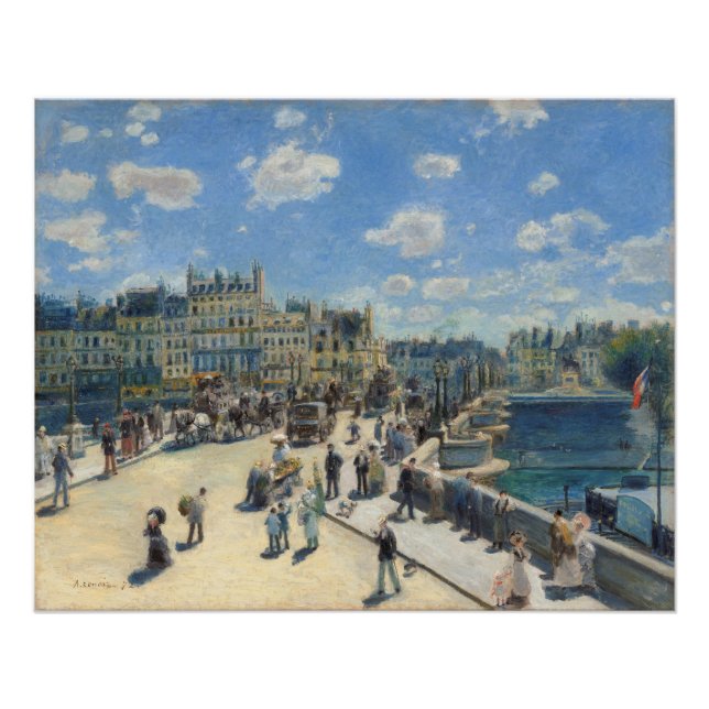 Poster Pierre A Renoir | Pont Neuf, Paris (Devant)