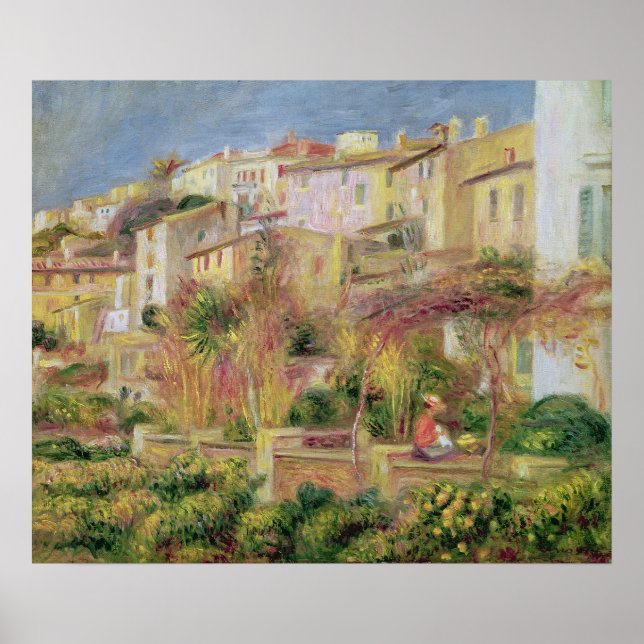 Poster Pierre A Renoir | Terrasse à Cagnes (Devant)