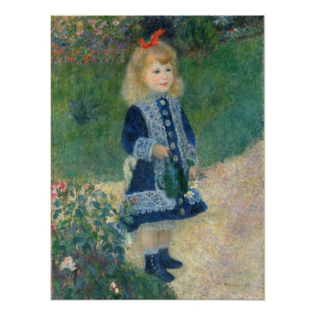 Poster Pierre A Renoir | Une fille avec une canne d'arros (Devant)
