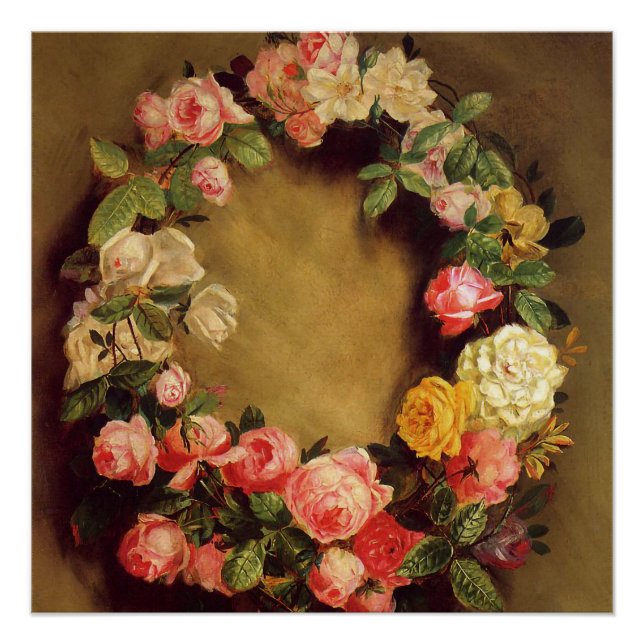 Poster Pierre-Auguste Renoir - Couronne des Roses (Devant)