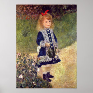 Poster Pierre-Auguste Renoir - fille avec la boîte