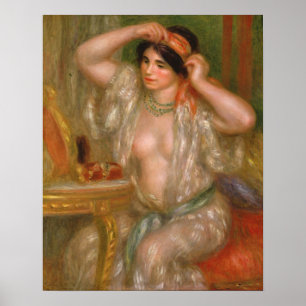 Poster Pierre Auguste Renoir Gabrielle au miroir