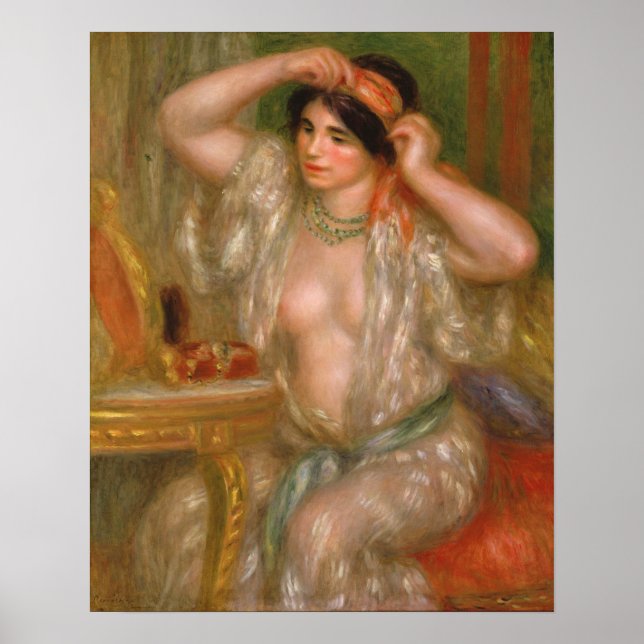 Poster Pierre Auguste Renoir | Gabrielle au miroir (Devant)