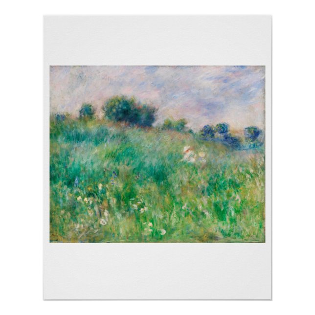 POSTER : PIERRE AUGUSTE RENOIR : MEADOW 1880 (Devant)