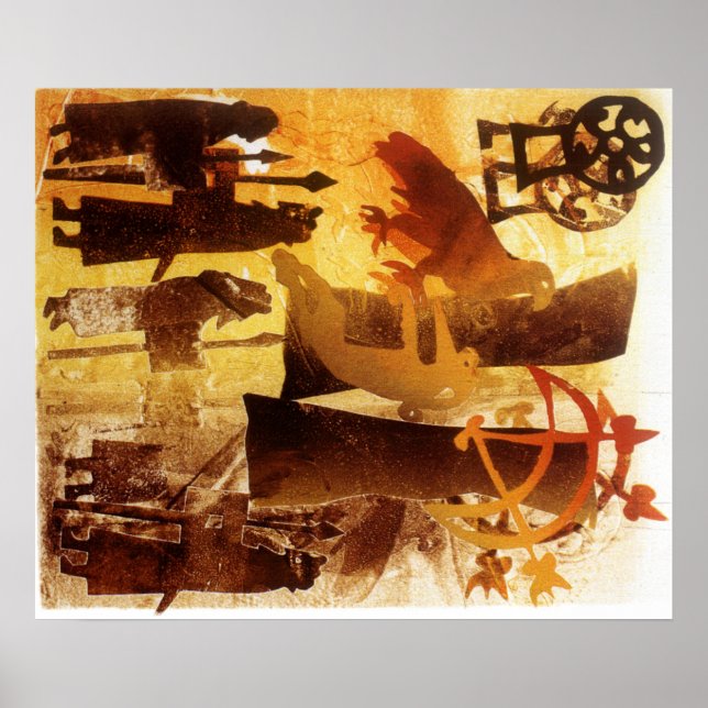 Poster Pierre de garde et symboles (Devant)