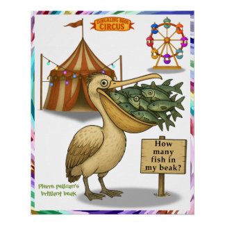 Poster Pierre pelican's brilliant beak